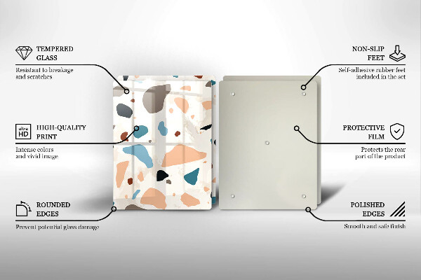 Zaščitna plošča za štedilnik Dekorativna kamenina