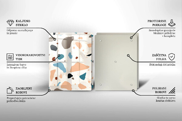 Zaščitna plošča za štedilnik Dekorativna kamenina