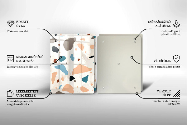 Zaščitna plošča za štedilnik Dekorativna kamenina