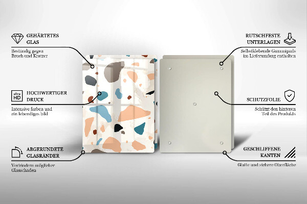 Zaščitna plošča za štedilnik Dekorativna kamenina