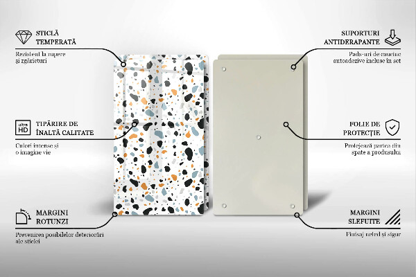 Zaščitna plošča za štedilnik Dekorativna kamenina