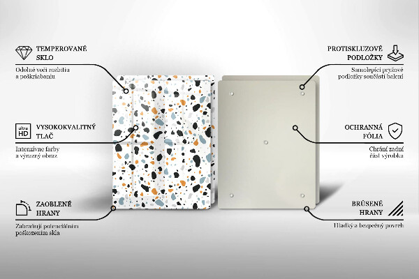 Zaščitna plošča za štedilnik Dekorativna kamenina