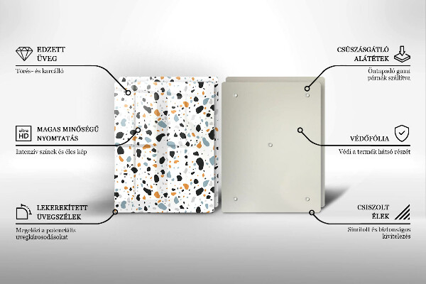 Zaščitna plošča za štedilnik Dekorativna kamenina