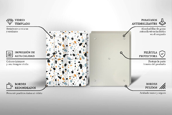 Zaščitna plošča za štedilnik Dekorativna kamenina