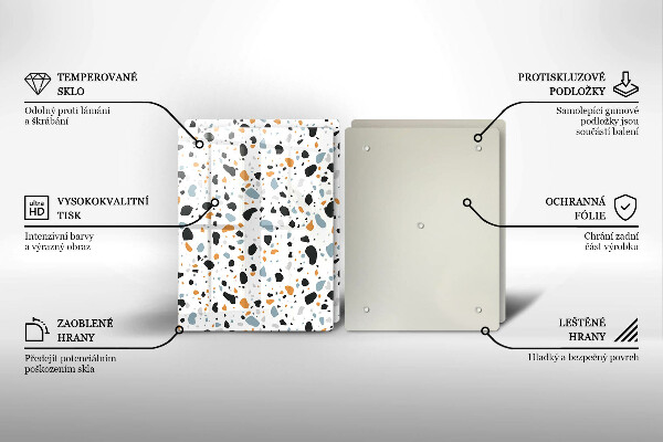 Zaščitna plošča za štedilnik Dekorativna kamenina