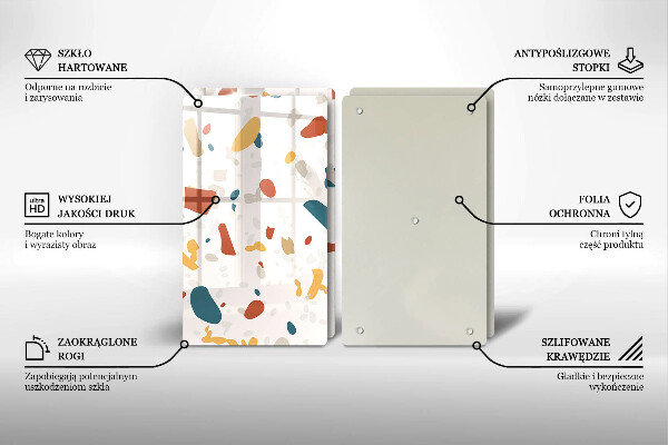 Zaščitna plošča za štedilnik Dekorativna kamenina