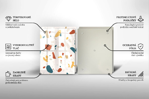 Zaščitna plošča za štedilnik Dekorativna kamenina