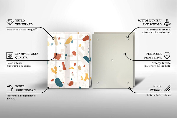 Zaščitna plošča za štedilnik Dekorativna kamenina