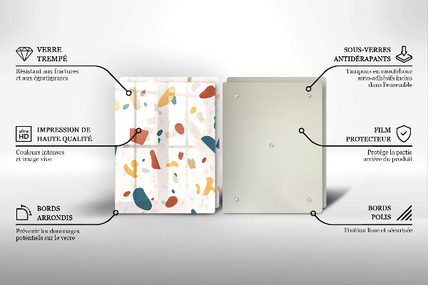 Zaščitna plošča za štedilnik Dekorativna kamenina