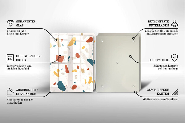 Zaščitna plošča za štedilnik Dekorativna kamenina