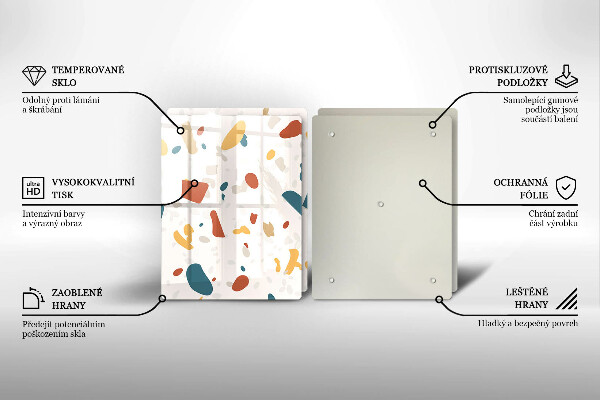 Zaščitna plošča za štedilnik Dekorativna kamenina