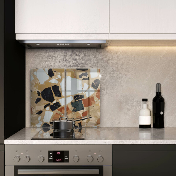 Zaščitna plošča za štedilnik Plošča z okrasnimi kamni