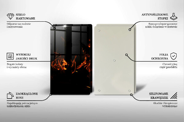 Zaščitna plošča za štedilnik Prižgi živi plamen