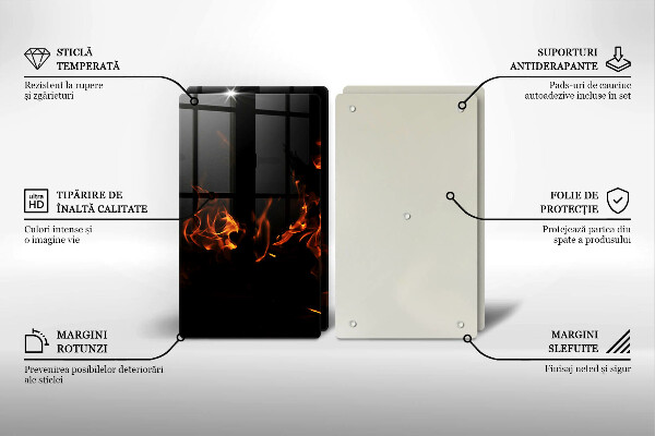 Zaščitna plošča za štedilnik Prižgi živi plamen