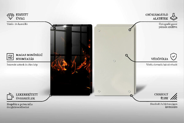 Zaščitna plošča za štedilnik Prižgi živi plamen
