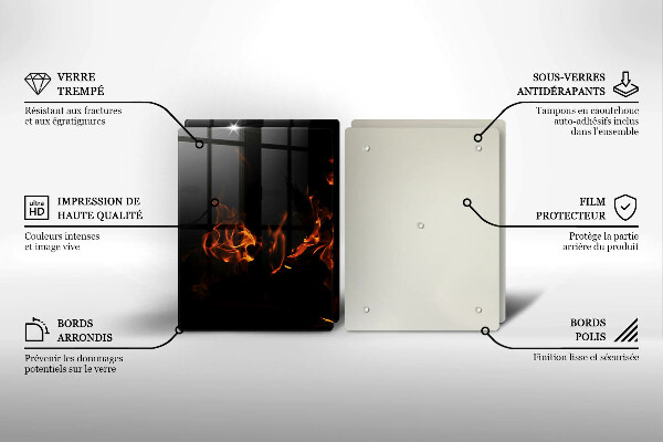 Zaščitna plošča za štedilnik Prižgi živi plamen