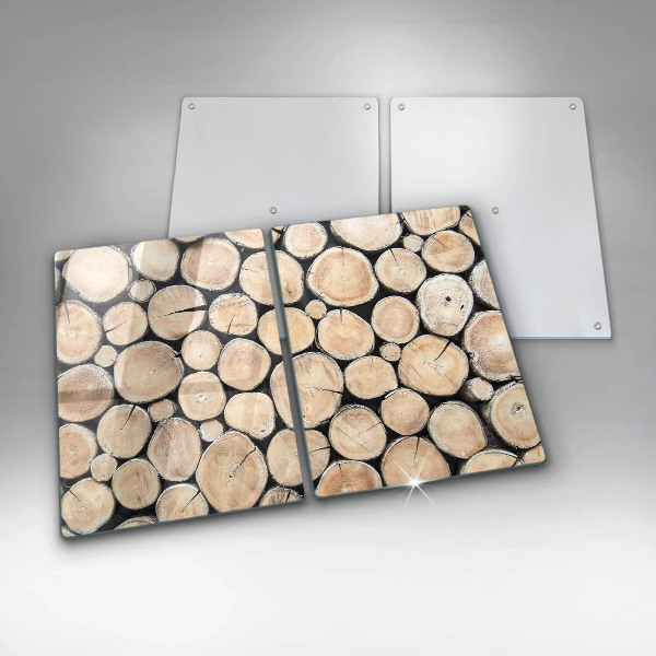 Zaščitna plošča za štedilnik Lesena debla