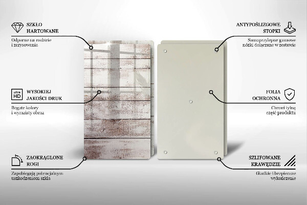 Zaščitna plošča za štedilnik Stare lesene plošče