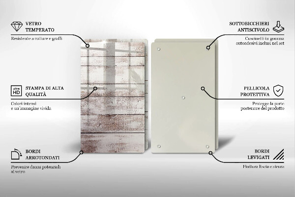 Zaščitna plošča za štedilnik Stare lesene plošče