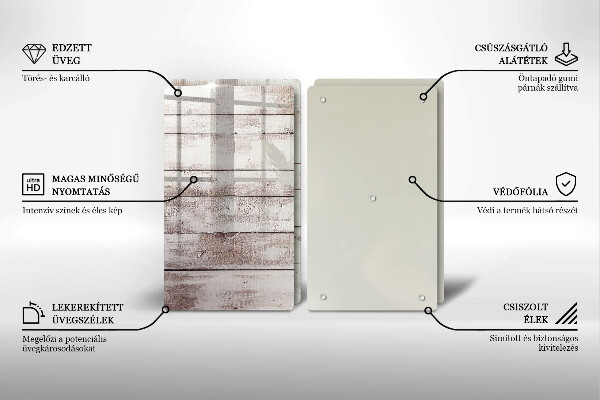 Zaščitna plošča za štedilnik Stare lesene plošče