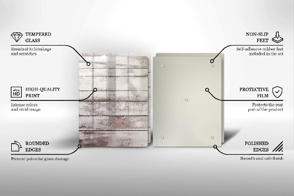 Zaščitna plošča za štedilnik Stare lesene plošče