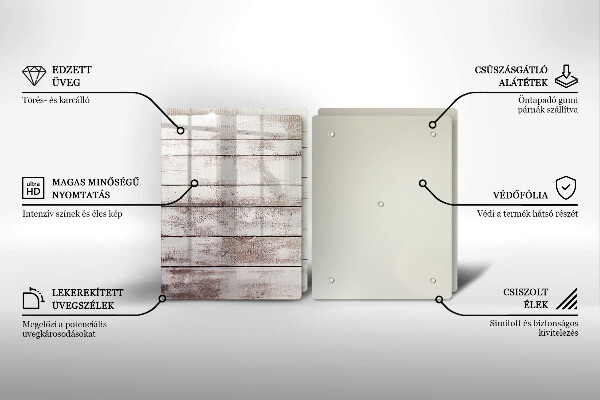 Zaščitna plošča za štedilnik Stare lesene plošče