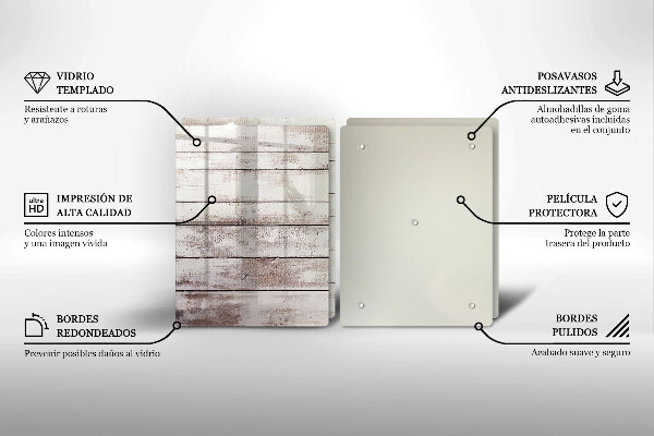 Zaščitna plošča za štedilnik Stare lesene plošče