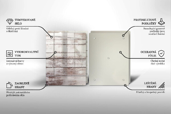 Zaščitna plošča za štedilnik Stare lesene plošče