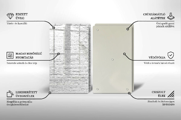 Zaščitna plošča za štedilnik Stena iz opečne stene