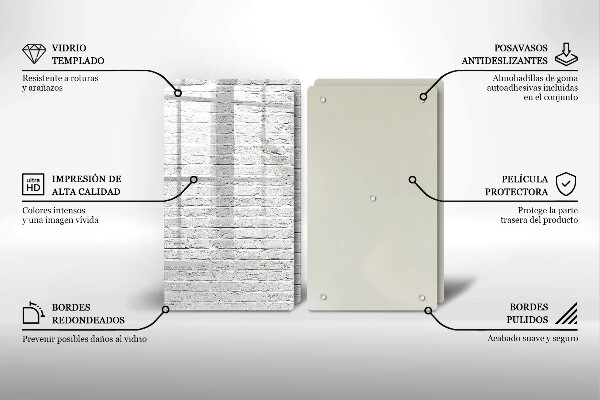 Zaščitna plošča za štedilnik Stena iz opečne stene