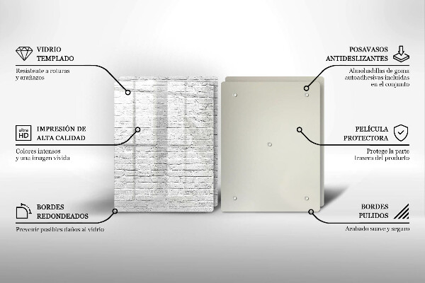 Zaščitna plošča za štedilnik Stena iz opečne stene