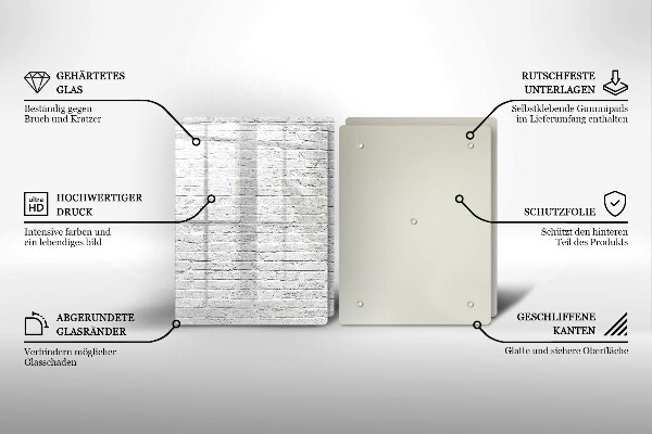 Zaščitna plošča za štedilnik Stena iz opečne stene