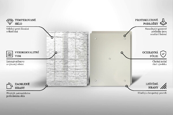 Zaščitna plošča za štedilnik Stena iz opečne stene