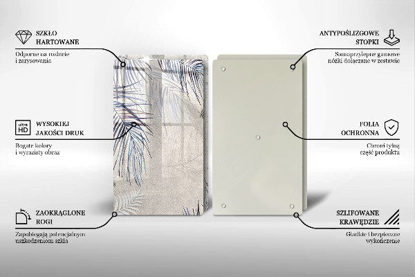 Zaščitna plošča za štedilnik Subtilni listi