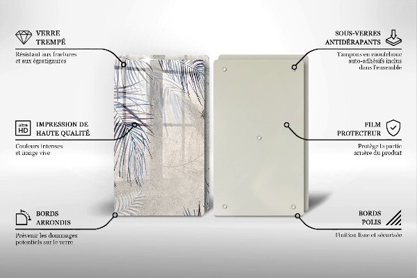 Zaščitna plošča za štedilnik Subtilni listi