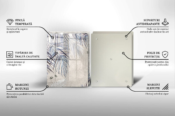 Zaščitna plošča za štedilnik Subtilni listi