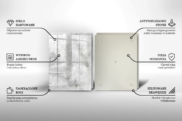 Zaščitna plošča za štedilnik Tekstura betona