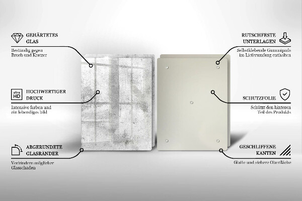 Zaščitna plošča za štedilnik Tekstura betona
