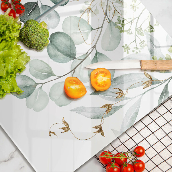 Zaščitna plošča za štedilnik Poslikane rastline