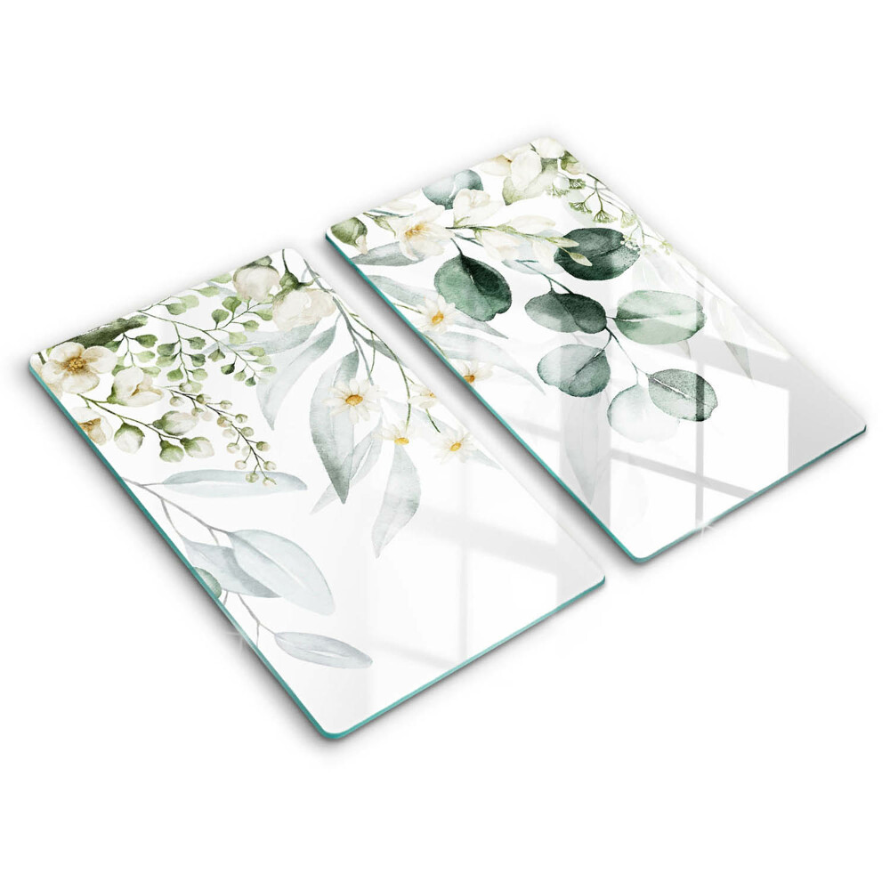 Zaščitna plošča za štedilnik Akvarelne rastline