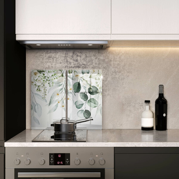 Zaščitna plošča za štedilnik Akvarelne rastline