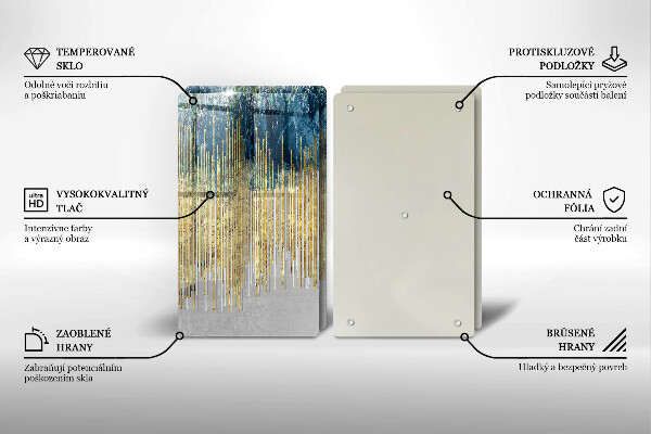 Zaščitna plošča za štedilnik Abstrakcija oblikovalca