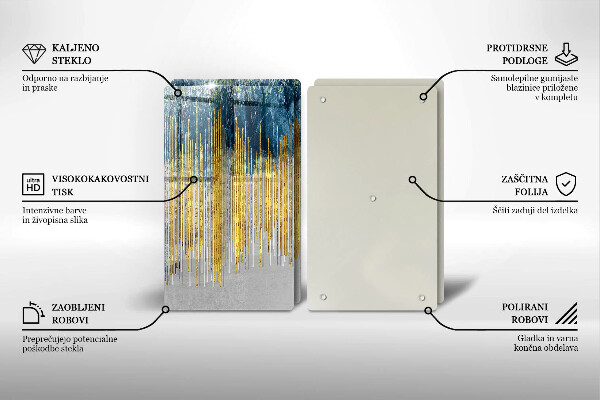 Zaščitna plošča za štedilnik Abstrakcija oblikovalca