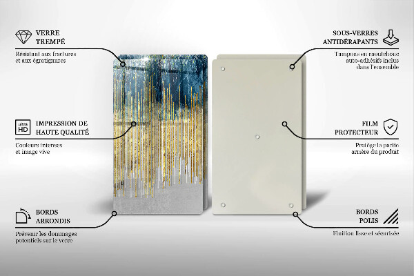 Zaščitna plošča za štedilnik Abstrakcija oblikovalca