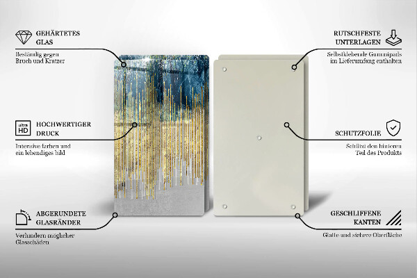 Zaščitna plošča za štedilnik Abstrakcija oblikovalca