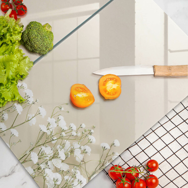 Zaščitna plošča za štedilnik Boho rože iz mavca