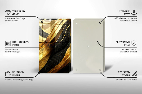 Zaščitna plošča za štedilnik Elegantna abstrakcija