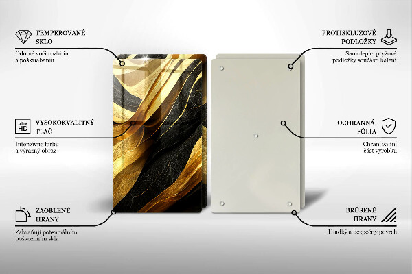 Zaščitna plošča za štedilnik Elegantna abstrakcija