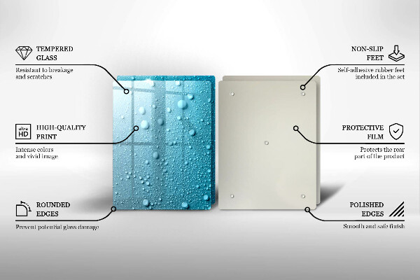 Zaščitna plošča za štedilnik Kapljice vode