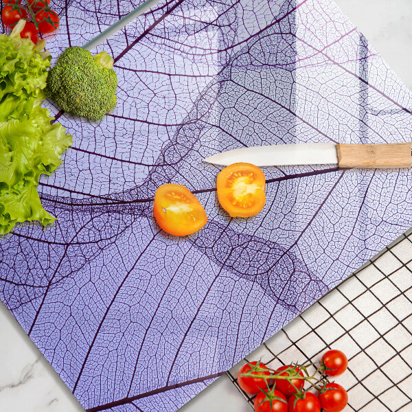 Zaščitna plošča za štedilnik Listi z žilami